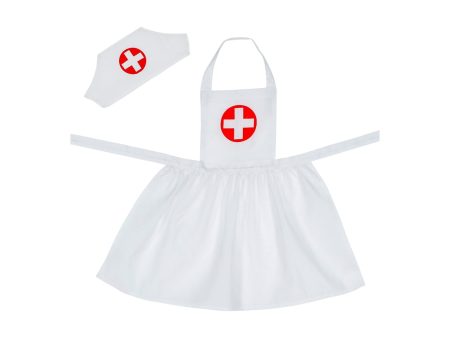 Set da infermiera - il set comprende grembiule e copricapo - misura bambino 113cm - taglia 3-5 anni For Discount