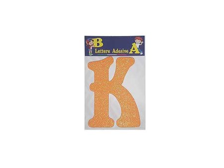 Lettera arancio k 12cm Supply