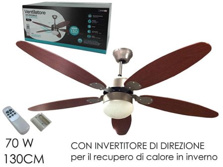 Ventilatore da soffitto 5 pale 130cm 586153 Cheap