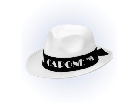 Cappello al capone colore bianco in feltro Online