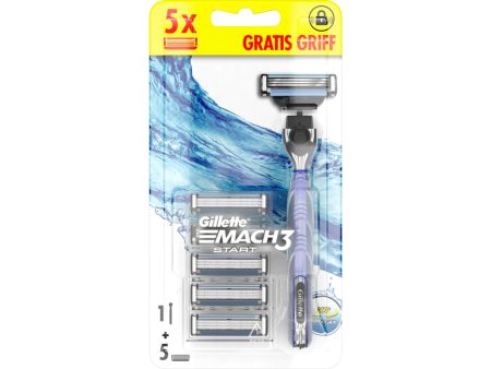 Gillette mach3 start rasoio con 5 ricariche Sale