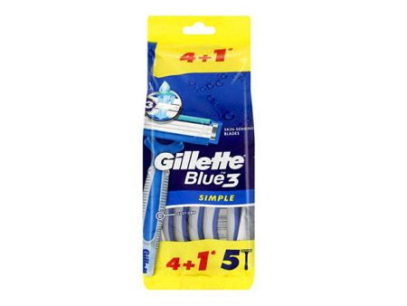 Gilette blue rasoio 5 pezzi Hot on Sale