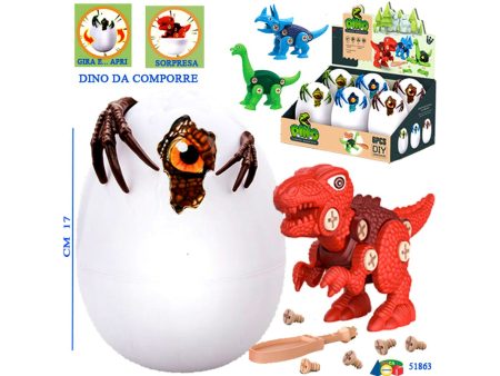 Uovo contenitore con dino smontabile modelli assortiti For Cheap