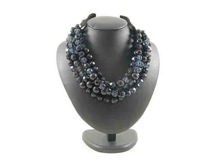 Collana nera 35874 a Hot on Sale