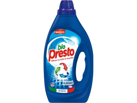 Bio presto detersivo per lavatrice liquido 19 lavaggi classico $ For Discount