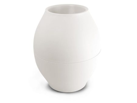 Vaso diabolo antiriversamento colore bianco misura 17,5x15x8cm Discount