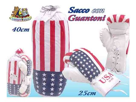 Sacco boxe c 2 guantoni 047290 Fashion