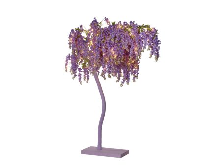 Albero cassia viola artificiale da interno con led 210cm - Conti Discount