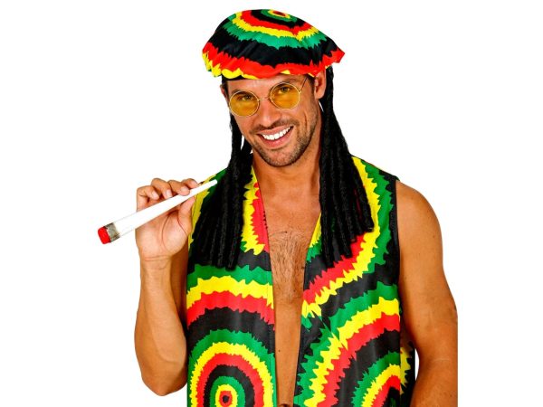 Set rastafari - il set comprende cappello con dreadlocks, occhiali e spinello Online Hot Sale