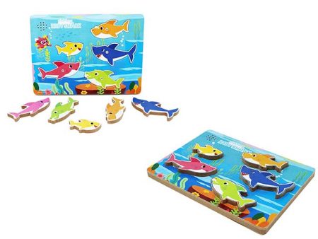 Gioco baby shark puzzle in legno6054918 Online Sale