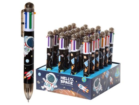 Penna multicolore a 6 colori hello space For Discount