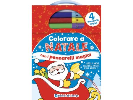 Libro edizioni del borgo colora  il natale con pennarelli magici Sale