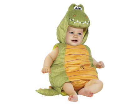 Costume carnevale da dinosauro a saccotto con cappuccio in velluto multicolor, età 6 12 mesi, packaging busta trasparente, materiale 100% poliestere, altezza 50 cm, personaggi Dinosauro, tema animali, genere unisex, costume intero. Online Sale