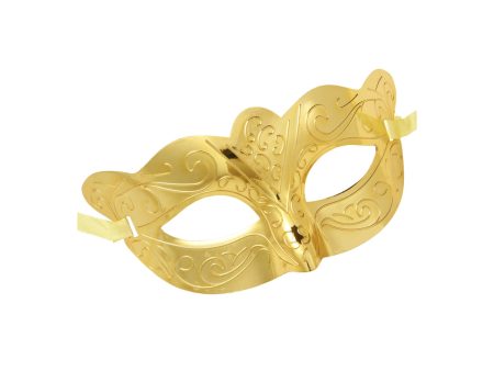 Maschera domini colore oro metallizzato Online Sale