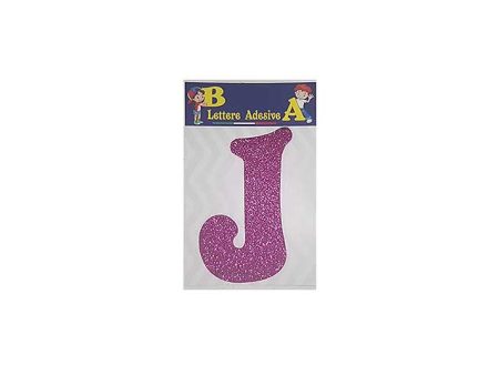 Lettera fucsia j 12cm For Discount