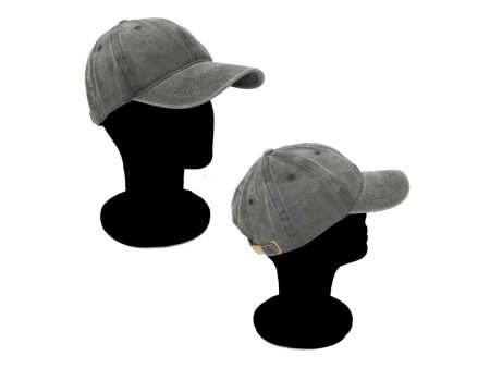 Cappello con visiera bambini in cotone grigio scuro slavato taglia unica, Lavada - Missander Supply