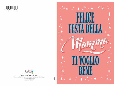 Biglietto mamma con glitter For Discount