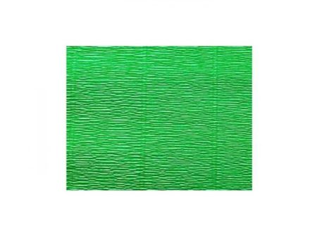 Carta increspata in colore verde 50X250cm Discount