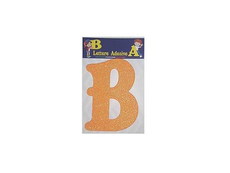 Lettera arancio b 12cm Sale