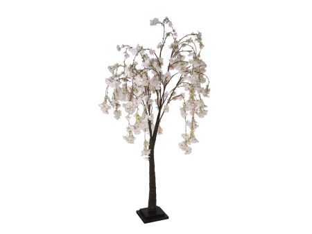 Albero di ciliegio bianco e rosa h.120cm in pvc Cheap