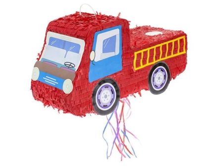 Pignata a forma di camion dei pompieri 47x26x17cm Online now