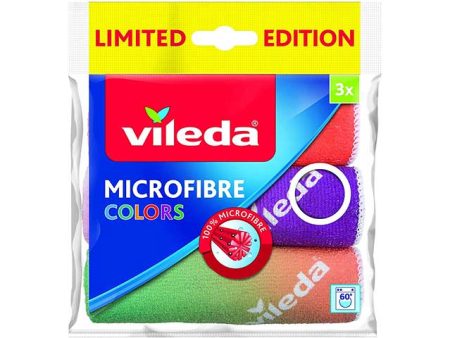 Vileda panno microfibra colors 3 pezzi 162523 Online