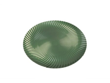 Sottopiatto natalizio decorato misura d.33cm colore verde scuro Sale