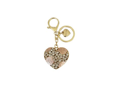 Portachiavi con cuore e smalto For Discount