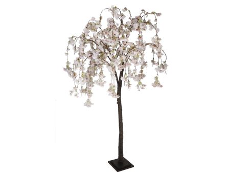 Albero di ciliegio bianco e rosa h.180cm in pvc Online now