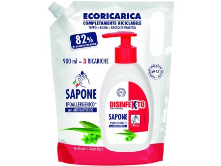 Disinfekto sapone liquido ricarica 900ml Fashion