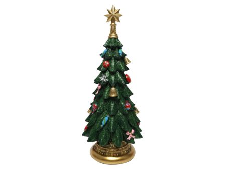 Decorazione natalizia albero di natale misura 15x15x37cm Online Sale