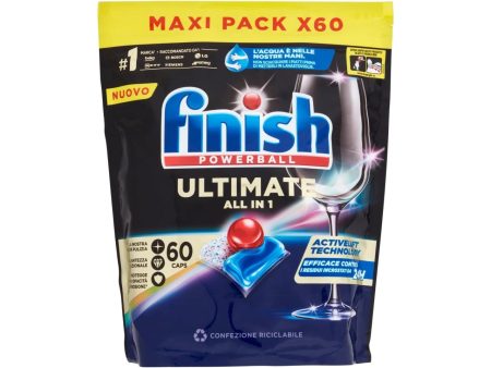 Finish powerball ultimate tutto in uno x60 caps per lavastoviglie classico$ Cheap