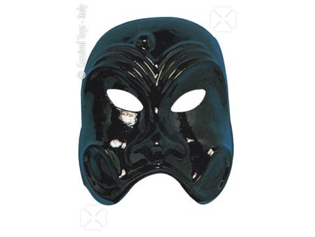 Maschera arlecchino nera 00054 Supply