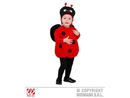 Costume da coccinella con ali e copricapo Fashion