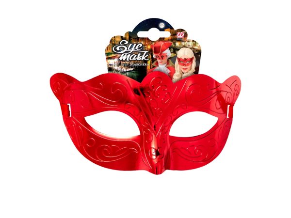 Maschera domini colore ross metallizzato For Sale