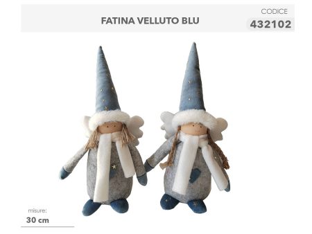 Fatina in velluto blu 30cm Supply