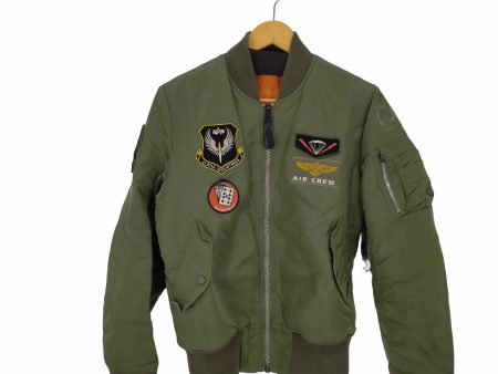 アルファインダストリーズ ALPHA INDUSTRIES ワッペン MA-1 フライトボンバージャケット メンズ JPN：S Online Sale